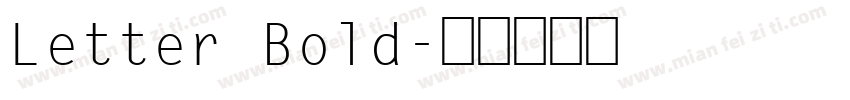 Letter Bold字体转换